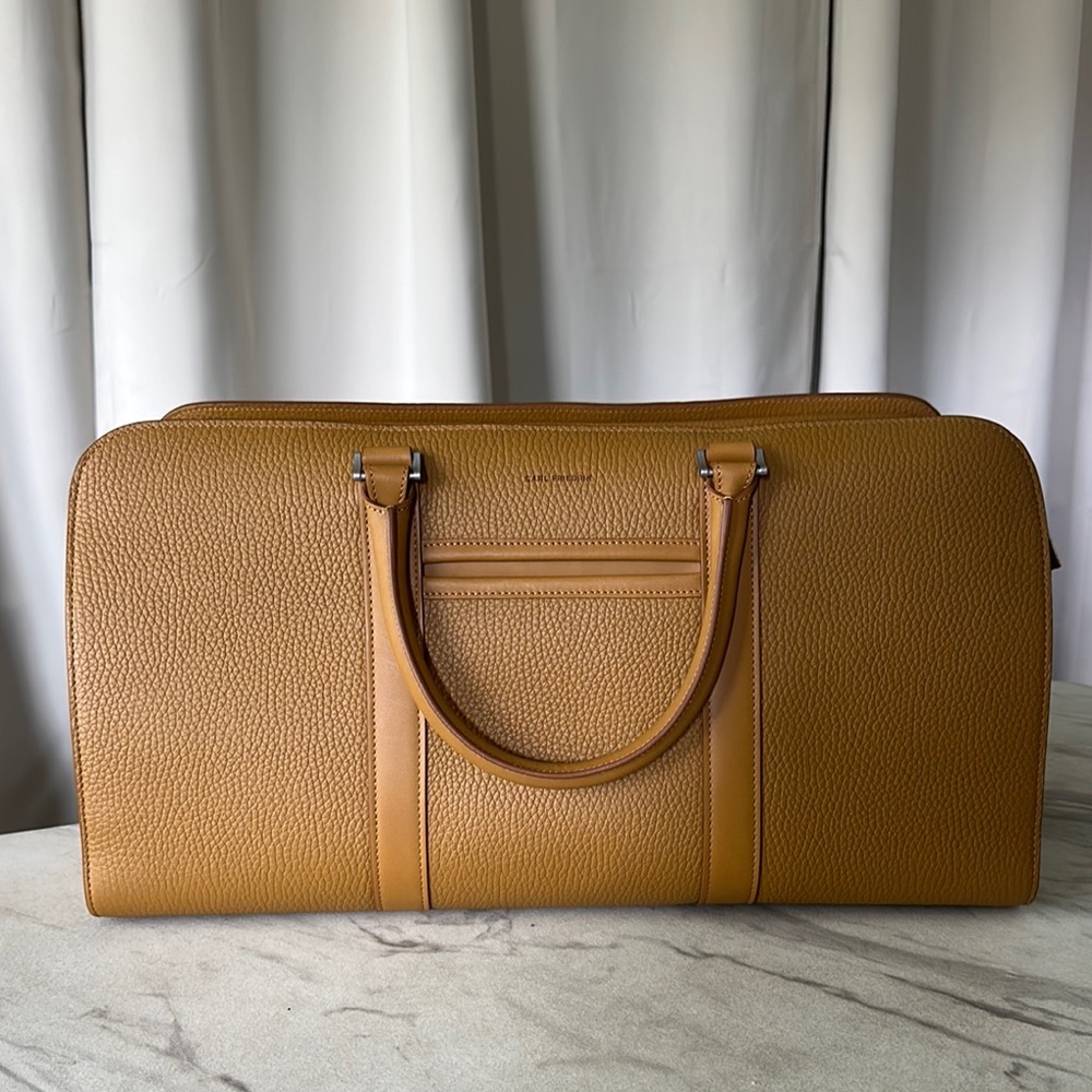 Luxury Tan Leather Men's Bag by Carl Friedrik
